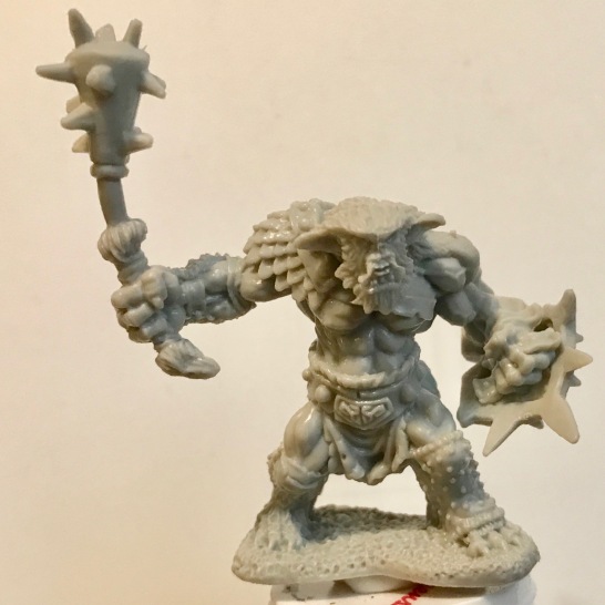 Unpainted Bugbaear Warrior - front
